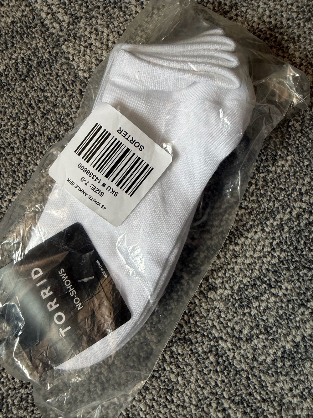NEW Torrid White No-Show Athletic Socks - Pack of 5